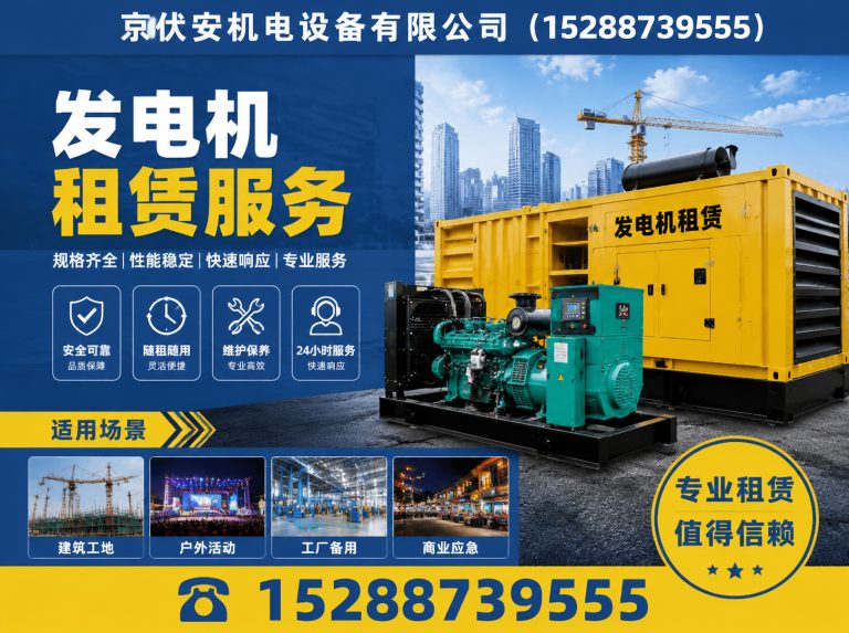 蚌埠发电机租赁展示图